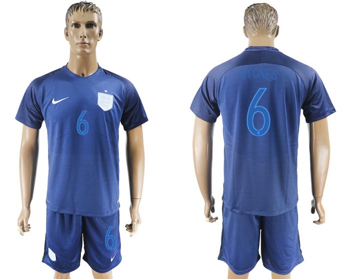 Men 2017-2018 National England away 6 soccer jersey